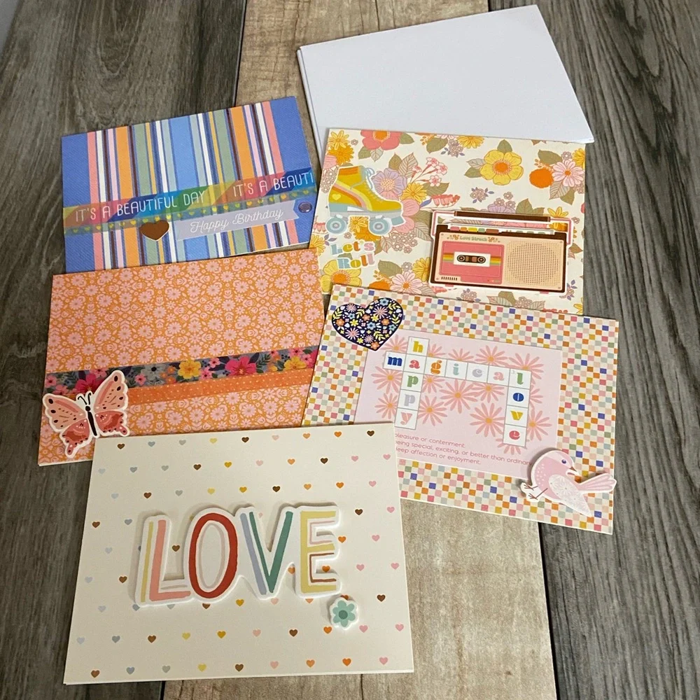 Set Of 5 Blank All Occasion Note Cards